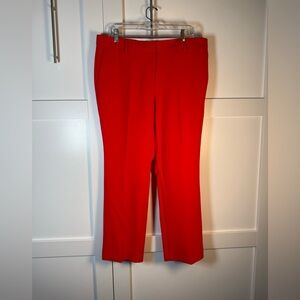 Ann Taylor the Sophia Bold Red Dress Pants